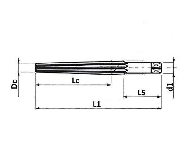 İZAR 28 mm DIN 208B Mors Konik Makine Raybası HSSCo5